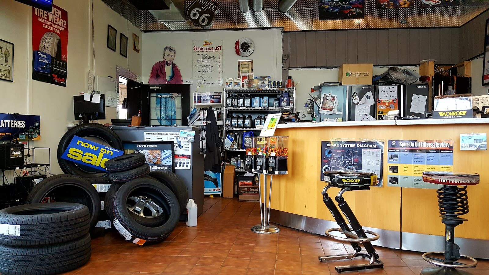 Inside Big O Tires Burnaby