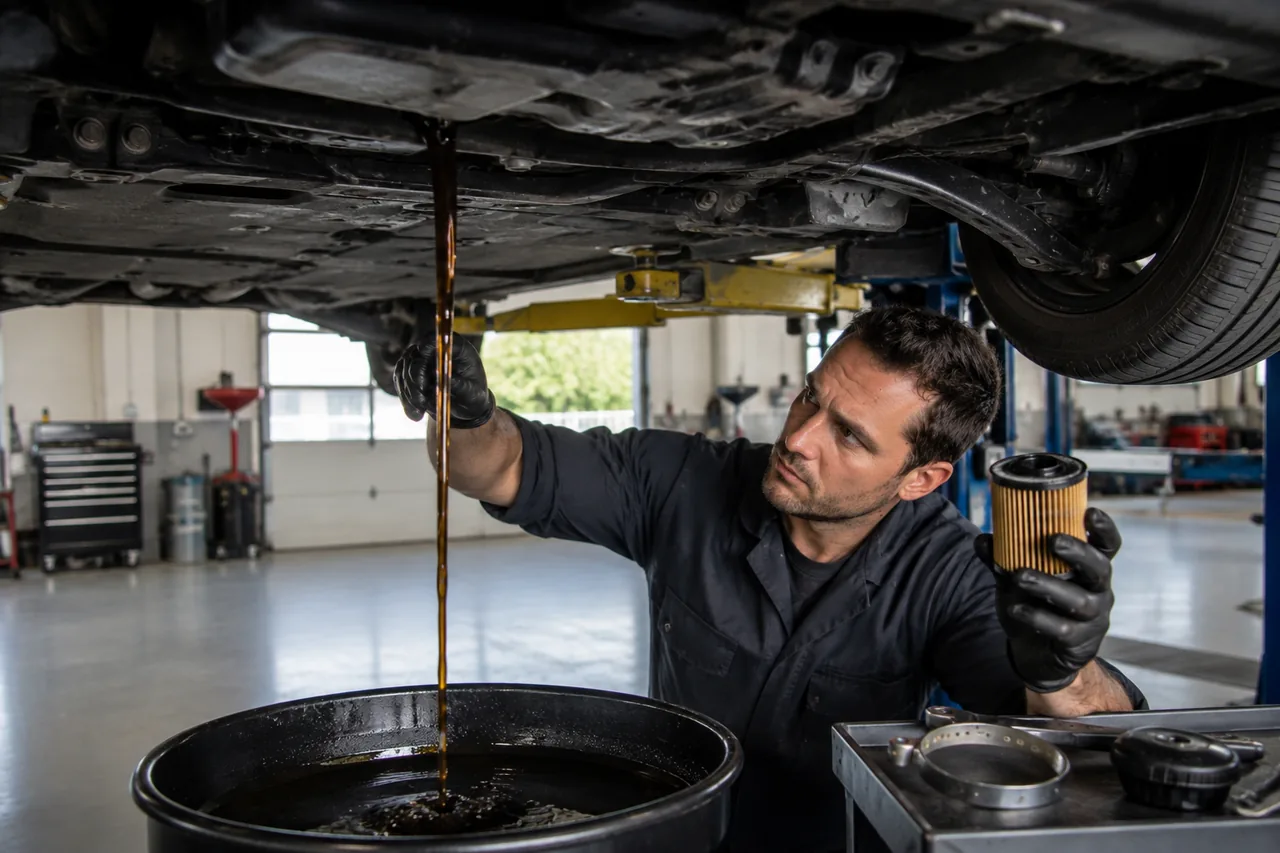 Lube, oil and filter service at Big O Tires Burnaby